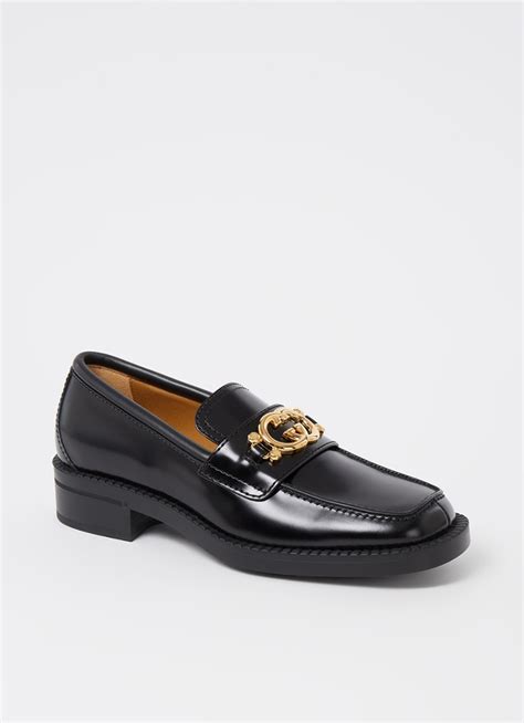 gucci loafer gbijenkorf|gucci wedge loafers.